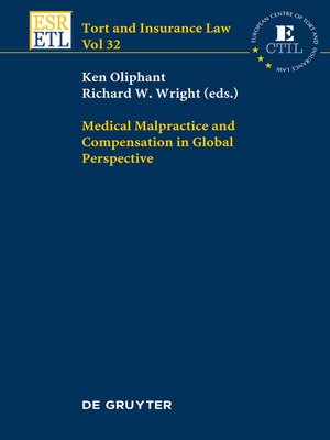 cover image of Medical Malpractice and Compensation in Global Perspective